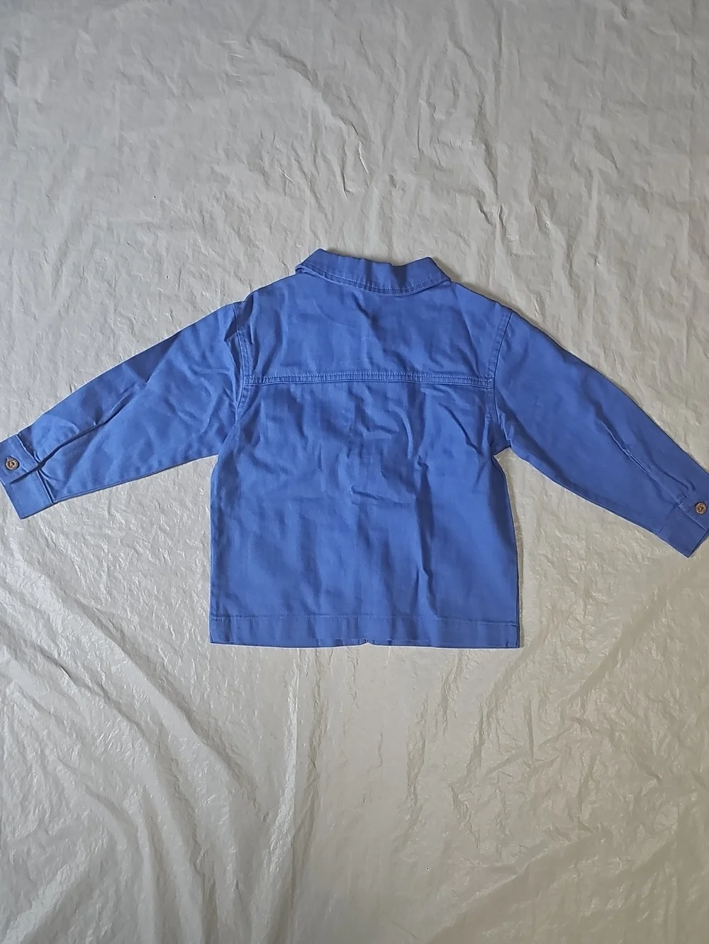 Wonder Nation Little Boy Size 4 Cotton Twill Chore Zippered Jacket, Lightweight
